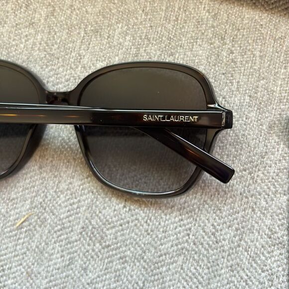 Saint Laurent CLASSIC 8 001 Sunglasses Black Tortoise Shell Square Frame - Picture 3 of 9